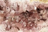 Sparkly, Pink Amethyst Geode Half - Argentina #195429-1